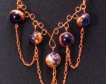 Copper & Earthstone Necklace