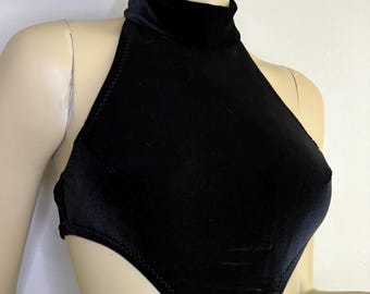 Schwarzer Samt-Body