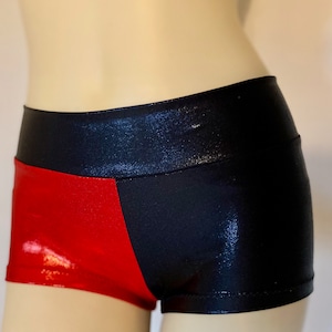 Red and Black spandex shorts