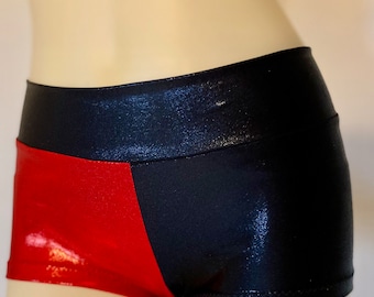 Red and Black spandex shorts