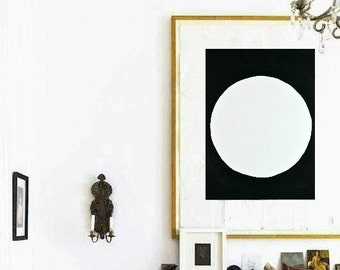 Sale-Black, White 11"x15" Fine Art Paper Original Painting Abstract Minimalist Modern Art Contemporary Artwork Commission Art Home Decor