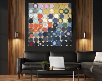 CUSTOM for SARA-- 2-36"x36" Canvas Paintings Minimal, Modern Home Decor, Abstract Minimalist Original Contemporary Artwork Commission Art