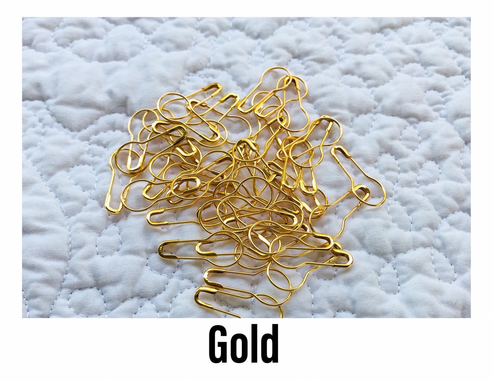 Bulb Pins Set of 50 Bulb Shaped Safety Pins Gourd Pins Etsy