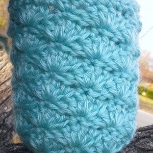 Mason Jar Cozy Pint Sized Jar Cover Crochet Soft Acrylic MADE TO ORDER Home Office Nursery Makes a Great Gift Choose Color image 3