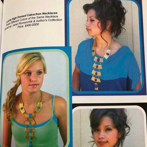 Juliana Cobalt Blue & Silvertone Large Bib Egyptian Revival Style Necklace, Book shops Pc, Bold and Beautiful