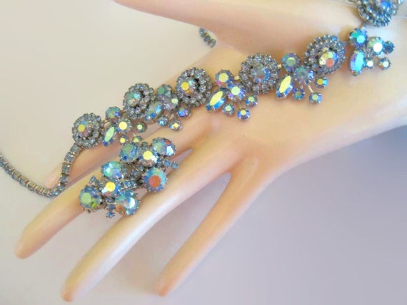 Beautiful Juliana Alexandrite and Blue AB Rhinest… - image 7