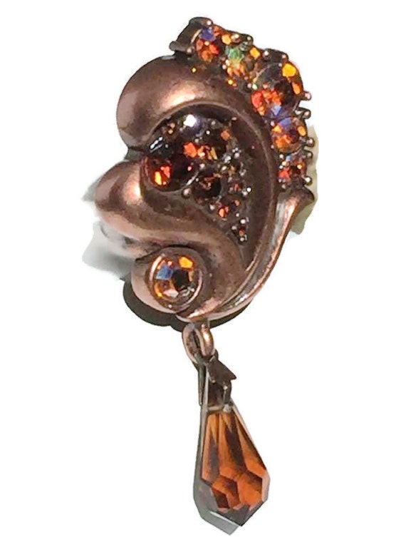 Leonard Craig AB Topaz and Copper Dangling Dangly… - image 3