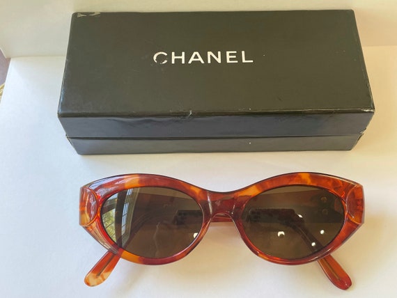 chanel brown lens sunglasses
