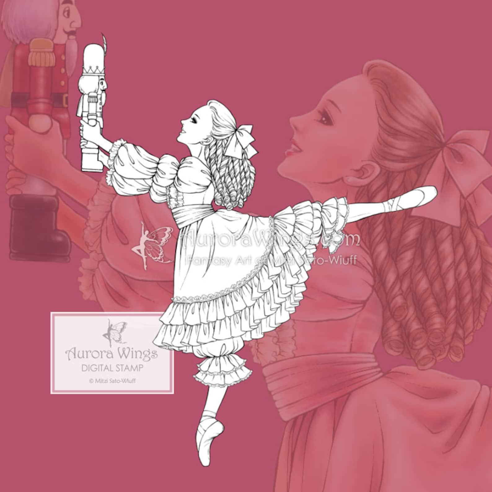 PNG Digital Stamp Clara the Nutcracker Ballet Clara in - Etsy