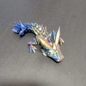 Crystal Dragon Tadling – Articulated Fidget Toy by Cinderwing3D