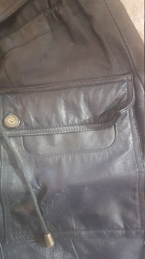 90's Leather Stadium Jacket - image 3