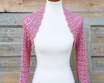 Crochet Pattern for the Highland Thistle Shrug. Crochet Wedding Dress Cover DIY. Bolero Crochet Pattern. Free crochet pattern with purchase.