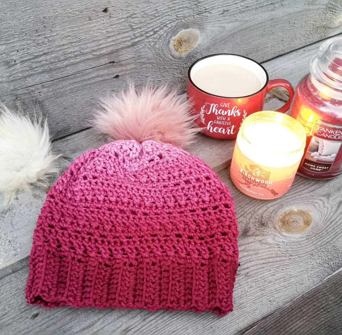 Arctic Ombre Beanie Crochet Pattern 