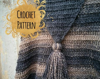 Claire Fraser Inspired Tassel Shawl *Crochet Pattern* Sassenach Shawl. Lallybroch Shawl. FREE Crochet Pattern with purchase