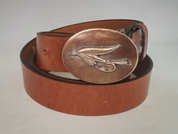 fly fishing belt buckle
