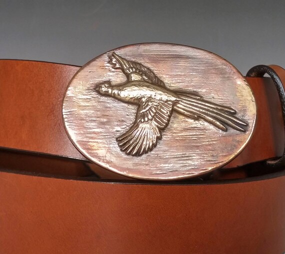 pheasant belt buckle