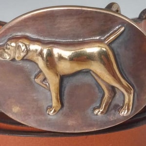 Pointer Dog Belt, Pointer Dog Buckle, Bronze Pointer Belt Art Belt Buckle Hunting Buckle Hand Carved Dog Belt Pointing Dog Buckle Dog Buckle