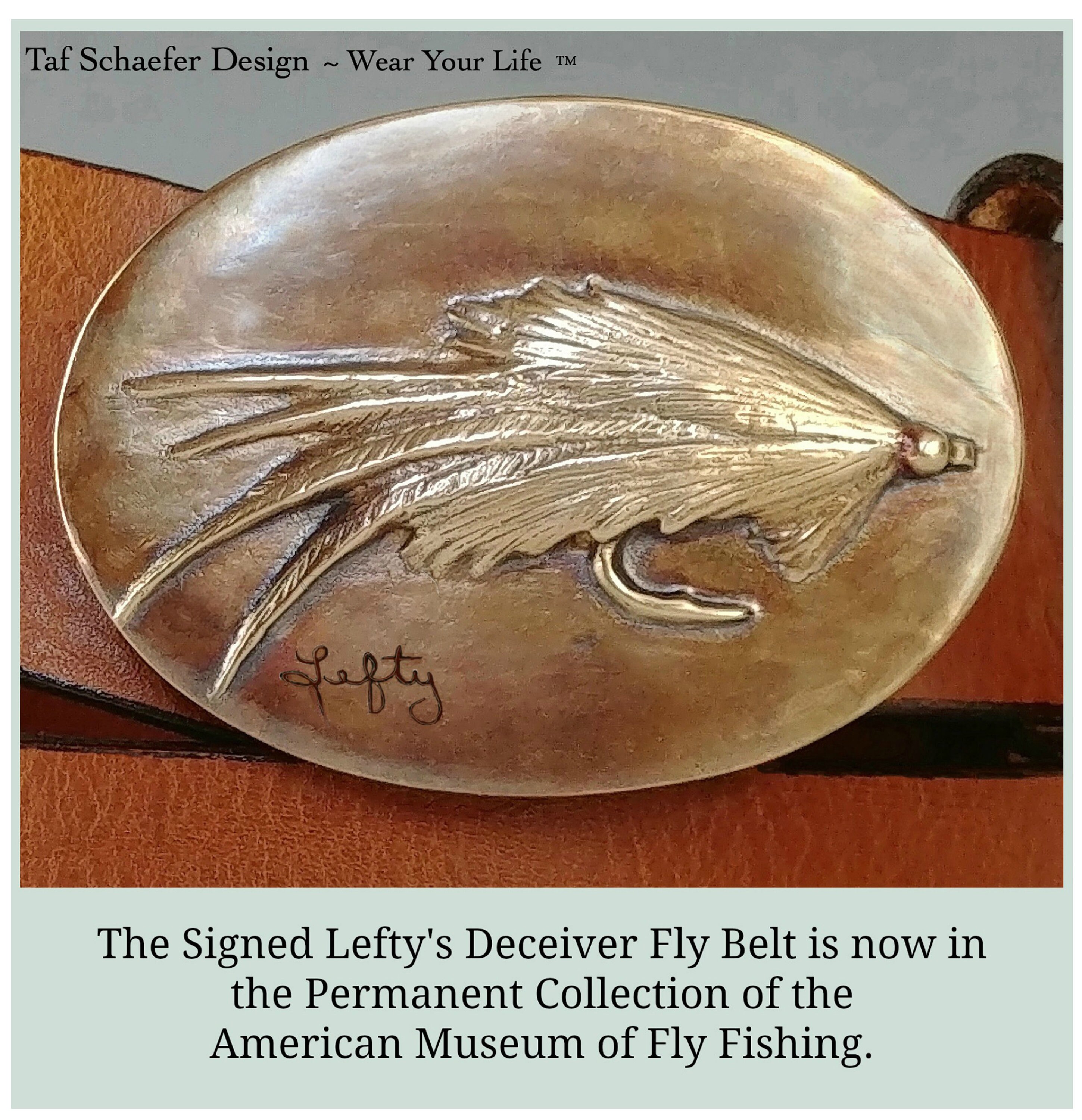 Special Price Signed Limited Edition Deceiver Fly Belt Lefty s Deceiver Belt Conservation Fund Raiser Fly Fishing Belt Fly Fishing Belt Etsy Ireland