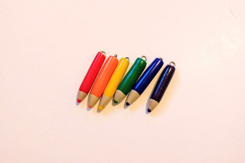 Miniature Y2K colored pencil earrings