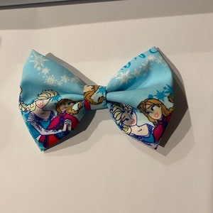 Frozen Elsa and Anna Sisters hairbow