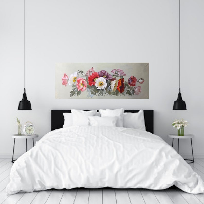 Custom Painted Decorative Floral Painting for your Home image 5