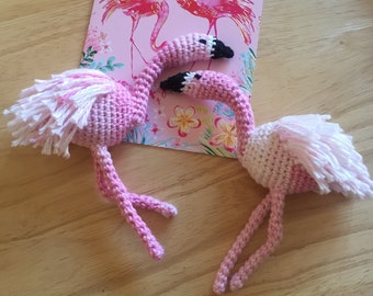 Amigurumi crochet flamingo pattern, PDF download, English