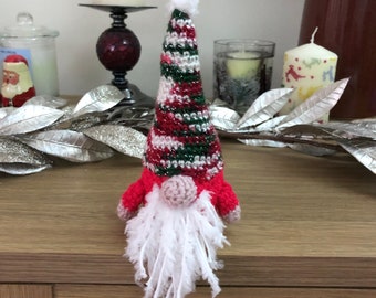 Gnome Christmas ornament crochet pattern, amigurumi pattern, PDF
