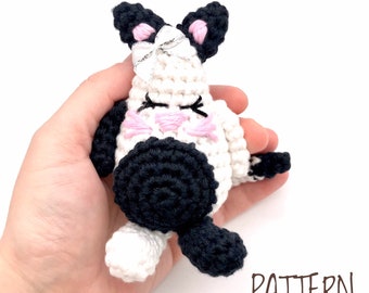 PDF crochet pattern cat amigurumi pattern digital download