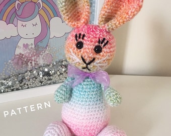 Modèle de lapin amigurumi, modèle de crochet de Pâques