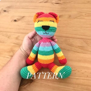 Amigurumi Regenbogen Bär Häkelanleitung PDF