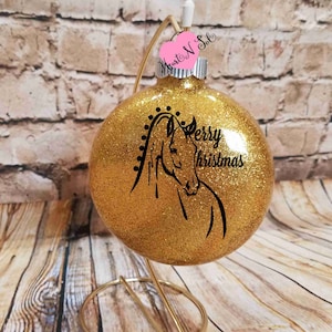 Horse glitter Ornament