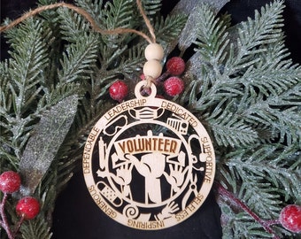 Volunteer ornament, Volunteer charm