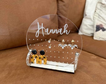 Earring stand, Earring holder, Acrylic earring holder, jewelery organizer