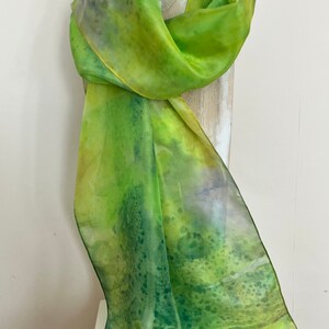 Silk Scarf, 100% Pure Silk, Hand Painted - 'The Cathedral Collection'