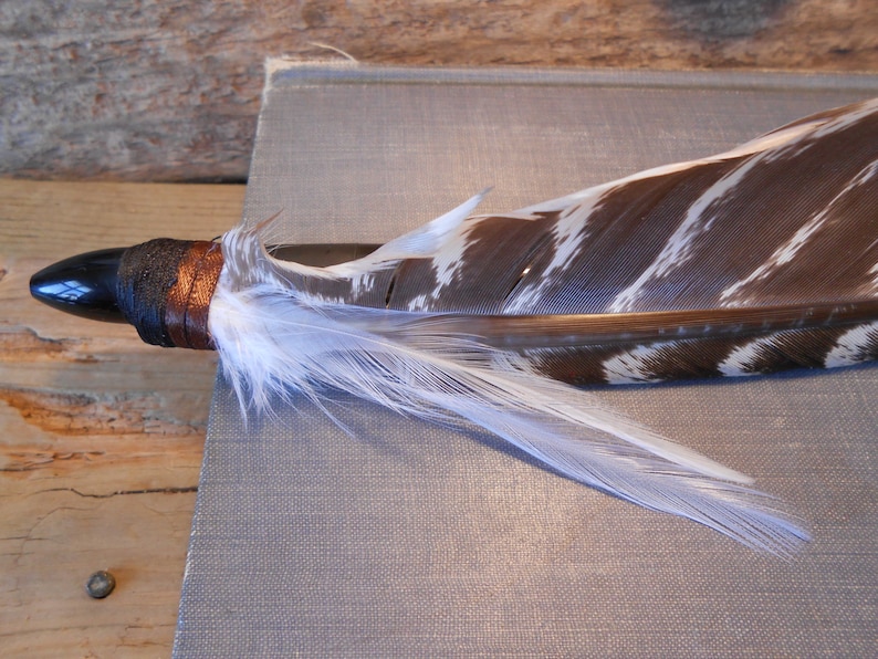 The TURKEY FEATHER Quill Pen Collection.genuine Tie Fly Etsy