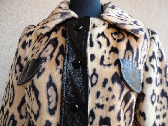 Vintage Animal Print Coat - image 2