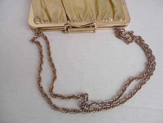 Gold Lame Handbag - image 4