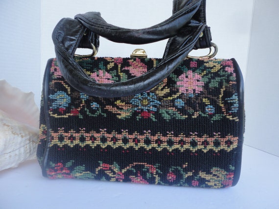 Floral Tapestry Purse - image 3