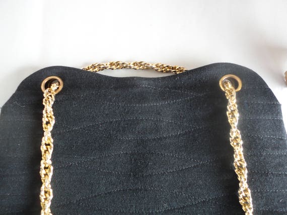 Black Quilted Purse - image 6