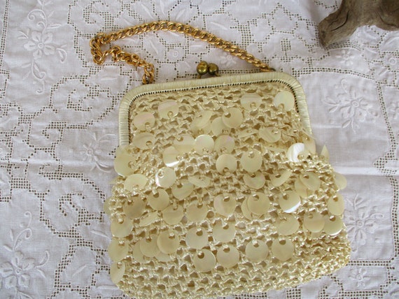 Cream Colored Italian Handbag - image 2