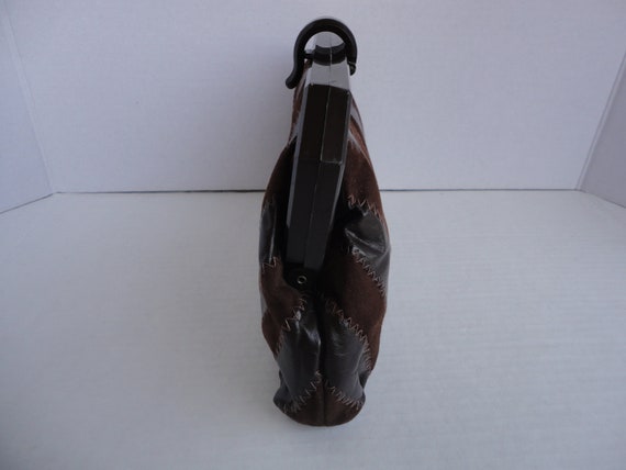 Brown La Regale Patchwork Clutch - image 2