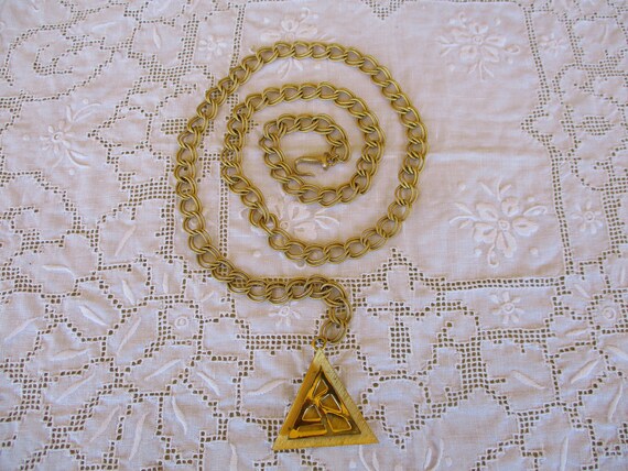 Chain Belt With Triangle Dangle - image 1