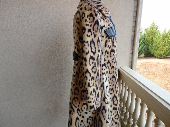 Vintage Animal Print Coat - image 3