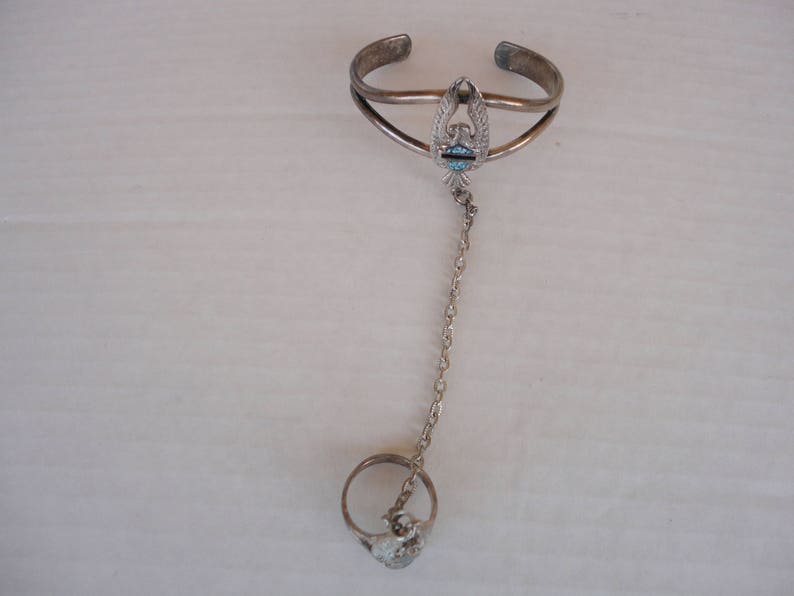 Thunderbird Bracelet With Attached Ring