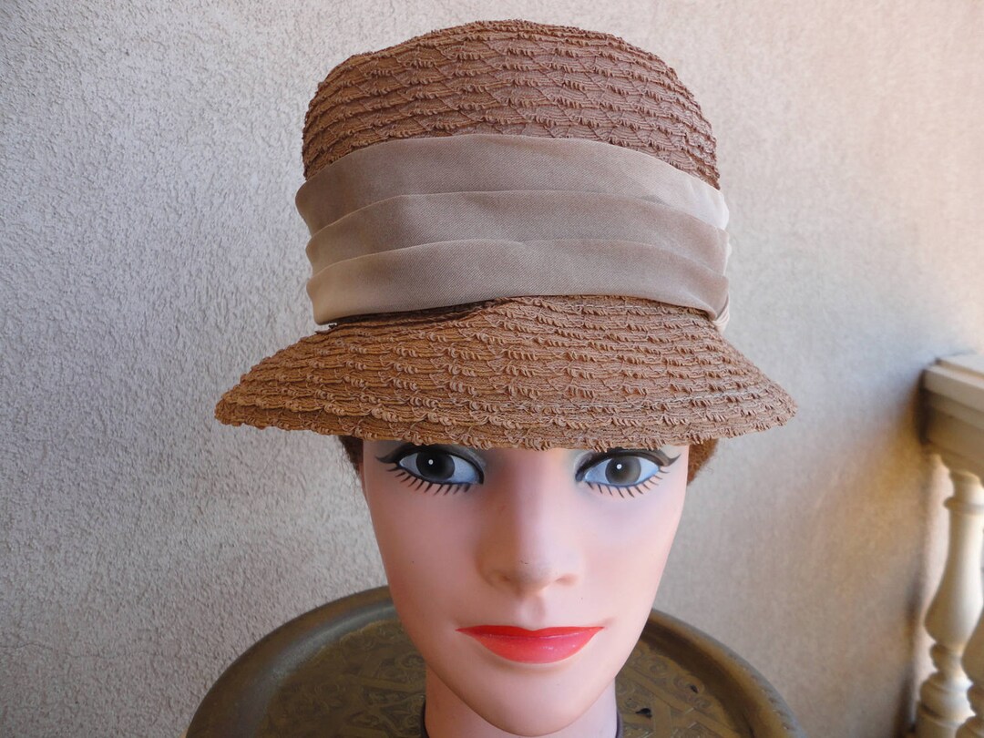 Brown Straw Hat Etsy