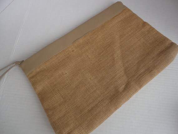 Beige Patchwork Clutch By Distinctive Styling - image 3