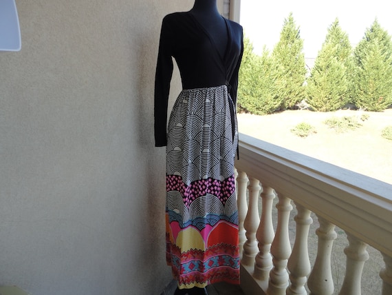 Retro Maxi Dress - image 1