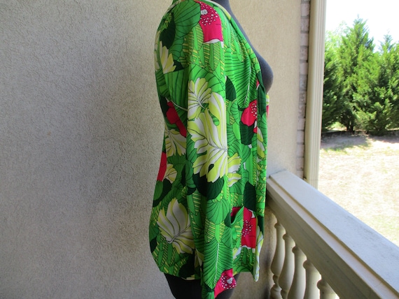 Tropical Print Dress & Jacket - image 7