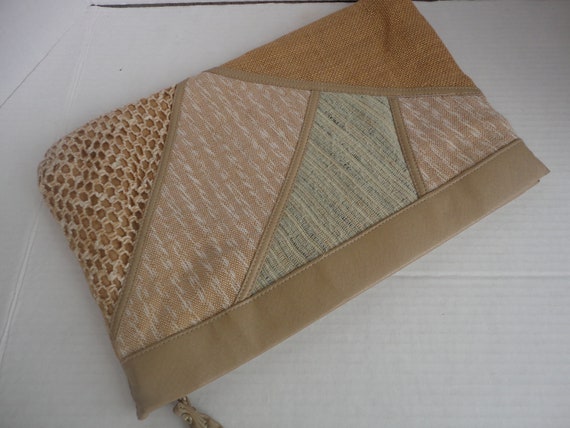 Beige Patchwork Clutch By Distinctive Styling - image 7