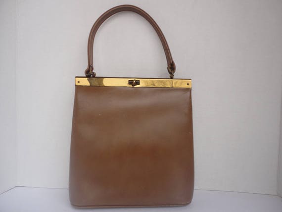 Brown Leather Handbag - image 1